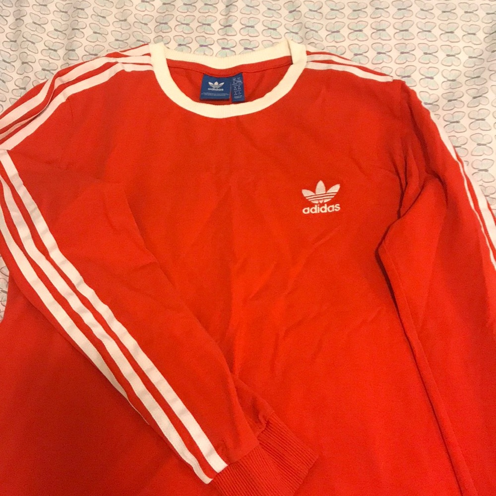 Red adidas long sleeve!